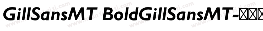 GillSansMT BoldGillSansMT字体转换